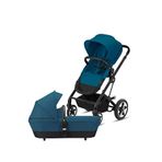 Cybex Talos S 2in1 Black-river Blue Konforlu Tek Elle Katlanabilen Çift Yönlü Bebek Arabası - Mavi