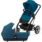 Cybex Talos S 2in1 (black-river blue)(konforlu bebek arabası)