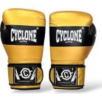 Cyclone Profesyonel Boks Eldiveni Hakiki Deri - Altın - 12 oz