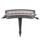CYHTYM Halka Işık AC220V 12W Halka Ağaç Işıkları Rgb, Renkli Dış Aydınlatma IP65 Suya Dayanıklı Peyzaj Projektörü, Dekoratif Bahçe (1 SET)