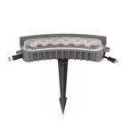 CYHTYM Halka Işık Fişli Halka Palmiye Işığı, Manzara Projektörü AC110V 220V DC24V, Dekoratif Avlu Çim Sarı LED (1 SET 24V)