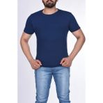 Çyk Suprem Kısa Kol Pis Dikiş Slimfit Düz T-Shirt - Parlament Mavi