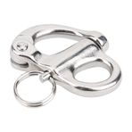 Cyllde 316 Paslanmaz Çelik Dağcılık Kaya Tırmanışı Kelepçesi - Kayalarda Güvenlik Ve Güvenlik Için Sabit Hızlı Çıkarma Kancası(50MM)