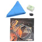 Cyllde çello temizleme bezi 4'ü 1 arada Strings Set Temiz Bez Uygulaması Viyolonsel Enstrüman Aksesuarı için Sessiz Reçine Sessiz Temizleme Enstrüman Kitleri, Viyolonsel Telleri Viyolonsel Uygulaması