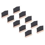 Cyllde Kara Tahta Tabelaları 10 Set Mini Masa Üstü Kara Tahta Tabelaları Çift Taraflı Çok Fonksiyonlu Küçük Büfe Kara Tahta Tabelaları Bar Tebeşir Couture için Ahşap Tabanlı, Ayaklı Mini Kara Tahta Tabelaları