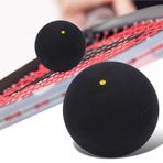 Cyllde Spor Squash Topları 37mm Tek Nokta Squash Topları Acemi Müsabaka Eğitimi için Kauçuk Squash Raket Topları(单红点)