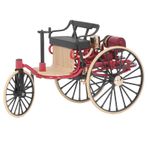 Cyllde Yeni Yürümeye Başlayan çocuklar Için Roadster Bisiklet, Çocuk Klasik Üç Tekerlekli Bisiklet, 2-4 Yaş Erkek Ve Kız Çocukları, Çelik Trike Çerçevesi, Hakiki Ahşaptan Yapılmış Arka Güverte(Kırmızı)