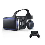 Cylzrcl Vr Kask 3D Gözlük Video Oyunu Dürbün İçin Sanal Gerçeklik Gözlük Kulaklık (Renk: 4)
