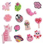 Cymbana Buzdolabı Dekorasyonu için Buzdolabı Mıknatısları Pembe Kedi, Dolap, Beyaz Tahta, Dolap, Ev ve Mutfak için Asma Kanca Dahil 12 Paket
