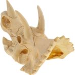 Cynthia Sürüngen Terraryum Dekor Vivarium Süsleme Örümcek Mağara Reçine Kafatası Triceratops (Yurt Dışından)