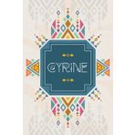 Cyrine: Cahier personnalisé avec prénom Cyrine | Cadeau d'anniversaire pour fille, femme, maman, sœur ... | Aztèque style | 110 pages lignée, Petit Format 6x9 pouces (15,24 x 22,86 cm)