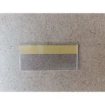 Cys Etiket CYS 4080 Yapışkanlı Şeffaf Reyon Raf Etiketi 4 x 8 cm 040 Micron 100'lü Paket - Şeffaaf