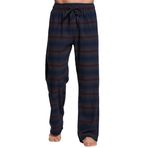 CYZ Erkekler% 100 Pamuk Süper Yumuşak Flanel Ekose Pijama Pantolon, Timsah Ekose, L