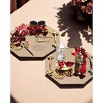 Cyzhome Affinity Sekizgen Gold Söz Nişan Tepsisi Kırmızı