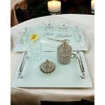 Cyzhome Harmonize Beyaz Söz Tepsisi Ve Damat Kahve Fincanı Kırmızı