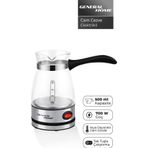 CZ-47 Elektrikli Cam Cezve Siyah | 0.5 L Türk Kahvesi, 700W, Gösterge Işıklı