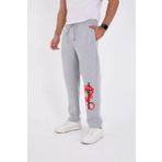 C&Z Collection Kışlık Üç İplik Baskılı Eşofman Pantolon - Gri