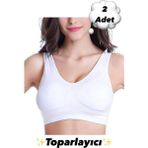 C&Z Toparlayıcı Sıkılaştırıcı Pedli Sütyen 2'lü Paket - 001-Beyaz - S - M