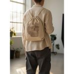 Czmd Etched Skull Keten Ipli Sırt Çantası – Unisex Canvas Backpack