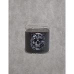 Czmd Skullcube Kurukafa Baskılı Kare Cam Kokulu Mum | %100 Soya Wax - Kahve