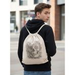 Czmd Urban Skull Art Keten Ipli Sırt Çantası – Unisex Canvas Backpack
