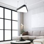 D-9015-1S Oval Üçgen Linear Aydınlatma Modern Led Avize