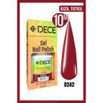 d dece Dece Kalıcı Oje UV LED D242 (BORDO SERİSİ) 10ml