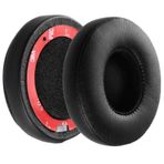 D & K Exclusives Beats Solo için Kulak Pedleri Yastıkları Yedek Bellek Köpüğü Earpads Minderleri Solo 2 ve 3 Kablosuz Kulak Üstü Kulaklıklar ile Uyumlu, Sol/Sağ Çift (Siyah)