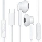 D & K Exclusives USB C Kulaklıklar, Tip-C Kulaklıklar HiFi Stereo Mikrofonlu Kulaklıklar, Ses Kontrolü Samsung Galaxy Note 20/S22/S21/S20+Ultra/Plus, iPad Pro/Air4/mini6, Google Pixel 6/5/4/3/2 ile Uyumlu, Beyaz