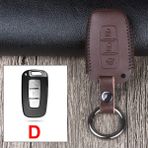 D Kahverengi Kia Rio 5 Sportage Erato K3 Forte Optima K5 K2 Ceed Sorento Soul Picanto Aksesuarları Için Deri Araba Uzaktan Kumanda Anahtar Kılıfı Kapak (Yurt Dışından) - 1