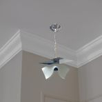 D-Light Ender Tekli Cam Beyaz Avize