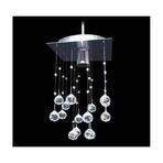 D-Light Kare Kristal 20'lik Tekli Avize