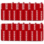 D.SKING 12 Adet 1,97 inç x 1,55 inç (40 x 50 mm) Çok Yüksek Bond Yapışkan Değiştirme, Çift Taraflı Pedler Gösterge Paneli Ön Cam Vantuz Telefon Tutucu Araba DVR Ev Vantuz GPS Navigasyon için Gule (Kırmızı)
