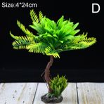 D Stili 1 Adet Yapay Plastik Ağaç Akvaryum Dekorasyon Aksesuarları Ev Ofis Süsü Balık Tankı Kaya Bahçesi Bonsai Süsü Dekor (Yurt Dışından)