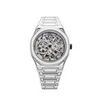 D1 Milano Skeleton White Sketch Skbj20 Beyaz Metal Erkek Kol Saati