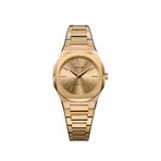 D1 Milano Utbl31 Altın Gold Çelik Unisex Kol Saati