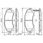D10604cc0a Fren Balata Nıssan X-Traıl 13= 1.6Dcı-2.0Dcı Ön