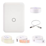 D110 Etiketleme Makinesi ni Cep Termal Etiket Yazıcısı 4 Etiket Rulosu ile Hepsi Bir Arada BT Bağlantı Prens Etiketi DIY Tarih Dergisi Çalışması Etiket Etiketleme Makinesi iOS ile Uyumlu