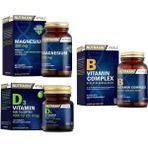 D3 Vitamini 1000 Iu 120 Tablet + B Vitamin Complex 60 Tablet + Magnesium 250 Mg 60 Tablet