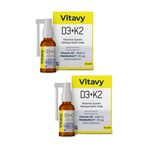 D3K2 Vitamini Sprey 20 ml (1000 IU, 20 MCG) (140 PUFF) İkili Set