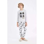 D5094 Erkek Çocuk Star Wars Uzun Kollu Üst Uzun Alt Pijama Takımı