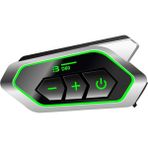 D60 Motor Kask Kulaklık Rgb Modlu Motosiklet Kulaklık Su Geçirmez 5.3 Bluetooth Intercom - Lisinya