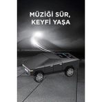 D68 Cyber Model Araba Tasarımlı Bluetooth Hoparlör 15W Güçlü Ses Rgb LED /tws/usb Siyah Chn-T7