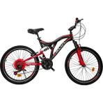 Daafu Fxc 125 Dağ Bisikleti 26/24 Jant 21 Vites - Siyah - Kırmızı