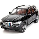 Dabo 1:24 Bmw X5 Suv Model Araba Oyuncak Için Uyumlu, Çinko Alaşım Geri Çekin Oyuncak Araba Çocuklar Için Ses ve Işık ile Erkek Kız Hediye (Siyah) (Yurt Dışından)
