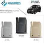 Dacia Dokker 2013 ve Sonrası Oto Paspas Profesyonel 4d (Bej)