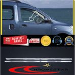 Dacia Dokker Tk 2013 Üzeri Paslanmaz Çelik 2 Parça Krom Cam Çıtası