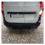 Dacia Dokker Uyumlu Body Kit Difüzör 4 Çıkış Yuvarlak Siyah Model 2