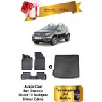 Dacia Duster 2 Wd(4x2) 2023 Sonrası 3D Havuzlu Paspas ve Bagaj Havuzu Set (Temizleyici Jel Hediye) - Siyah
