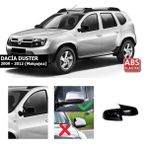 Dacia Duster 2009-2012 Makyajsız Batman Yarasa Ayna Kapağı Piano Black Abs Plastik